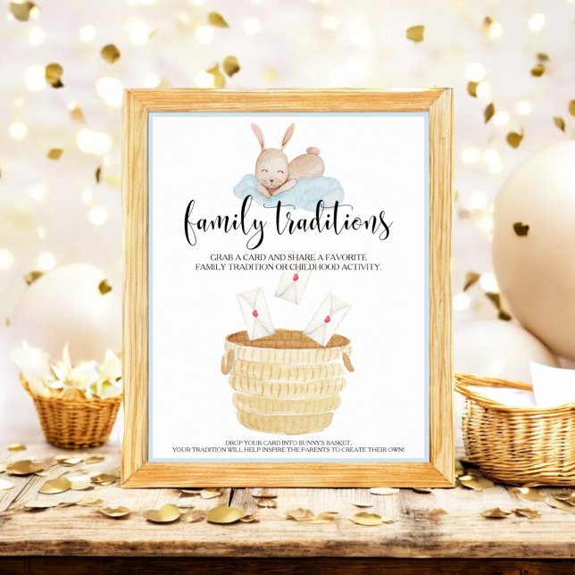 Póster Tradiciones familiares Algunos Bunny Blue Baby Sho (Subido por el creador)