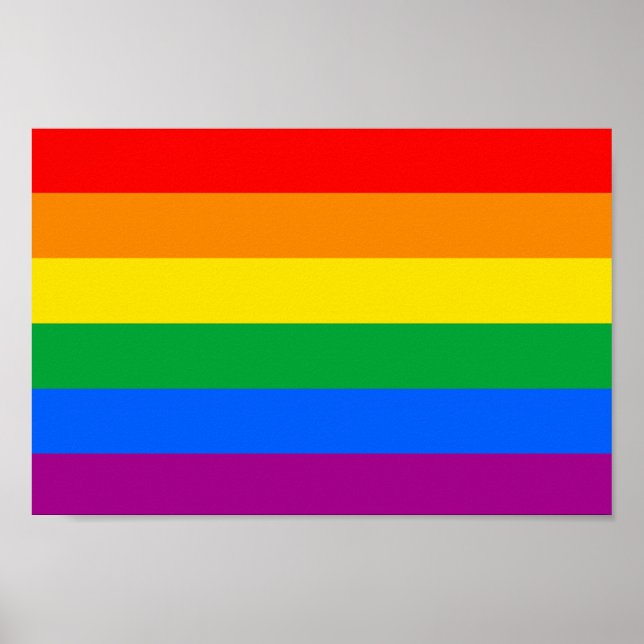 Póster Traditional LGBTQIA+ Pride Flag (Frente)