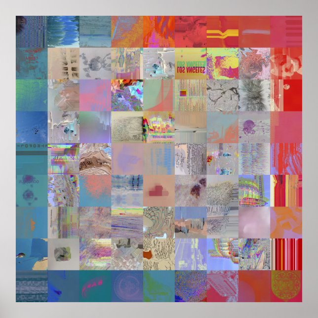 Póster Traditional Patchwork Geometric Home Decor (Frente)