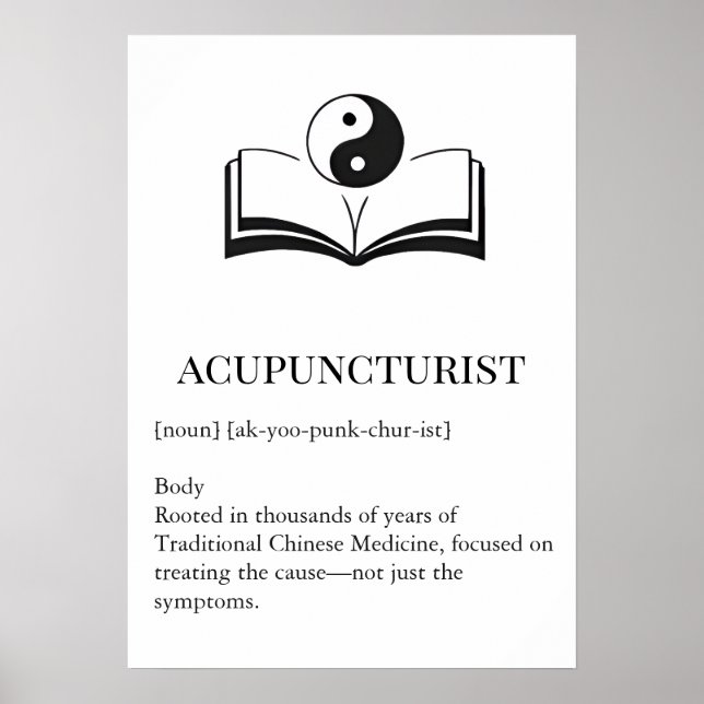 Póster Traditional TCM Wall Art for Acupuncturist (Frente)