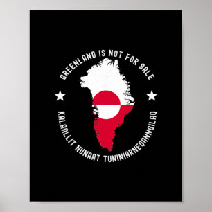 Póster Traducción de Groenlandia no está en venta bandera