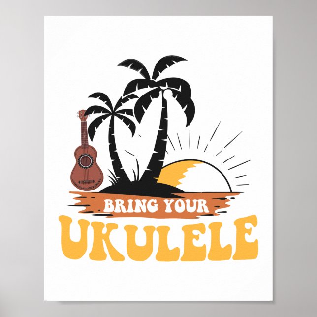Póster Trae a tu jugador ucraniano de playa de Hawaii (Frente)