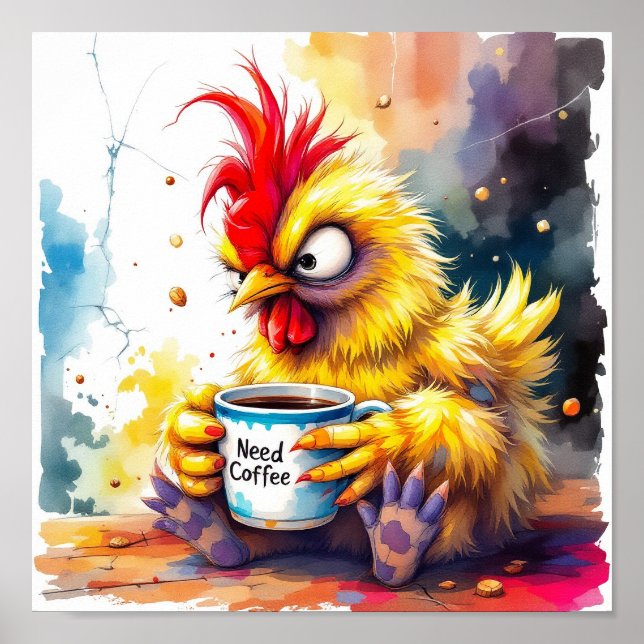 Póster ¡Tráeme café AHORA! (Frente)