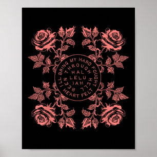 Póster Traeré mi corazón de lucha dura Hallelujah Brandon