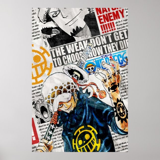 Póster Trafalgar Law One Pie (Frente)