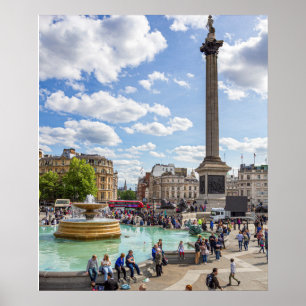 Póster Trafalgar Square, Londres