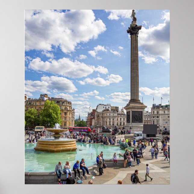 Póster Trafalgar Square, Londres (Frente)