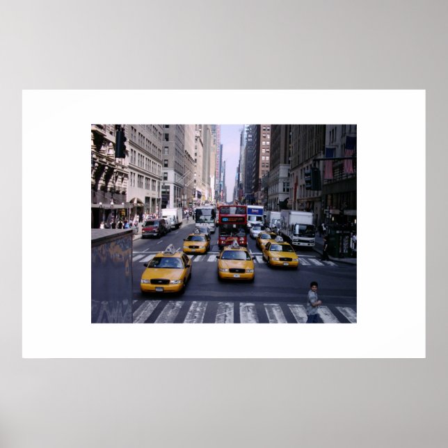 Póster Tráfico de Nueva York (Frente)