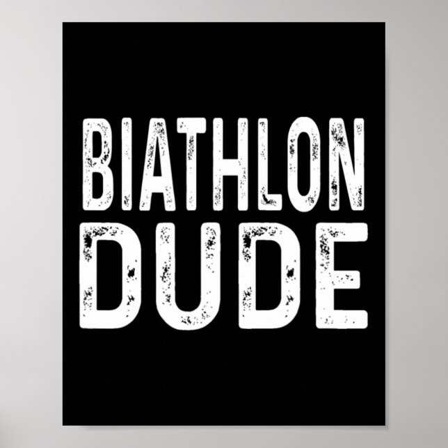 Póster Tráfico de relevo de la Pursuit de la Biathlon (Frente)