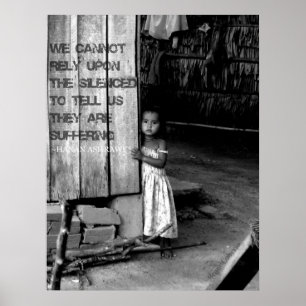 Póster Tráfico del ser humano: Silenciado
