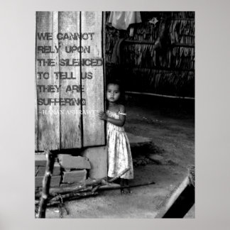 Póster Tráfico humano: silenciado