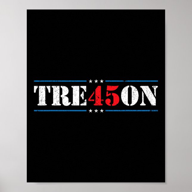 Póster Traición 45 Elección 2020 Regalo demócrata contra  (Frente)