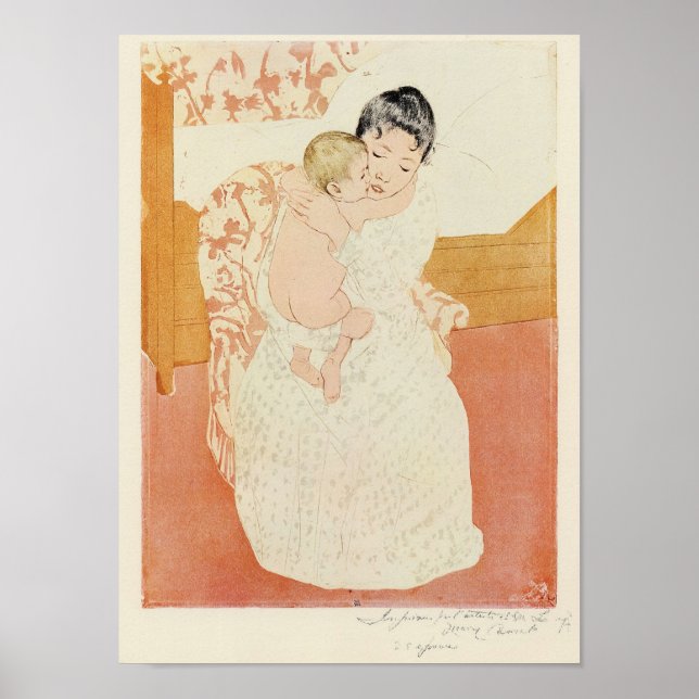 Póster Traición materna por Mary Stevenson Cassatt (Frente)
