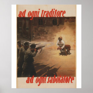 Póster traidor a todo Poster de propaganda