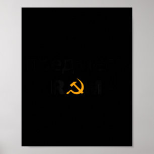 Póster Traidor Trump Traidor De Camisas Escrito En Ruso