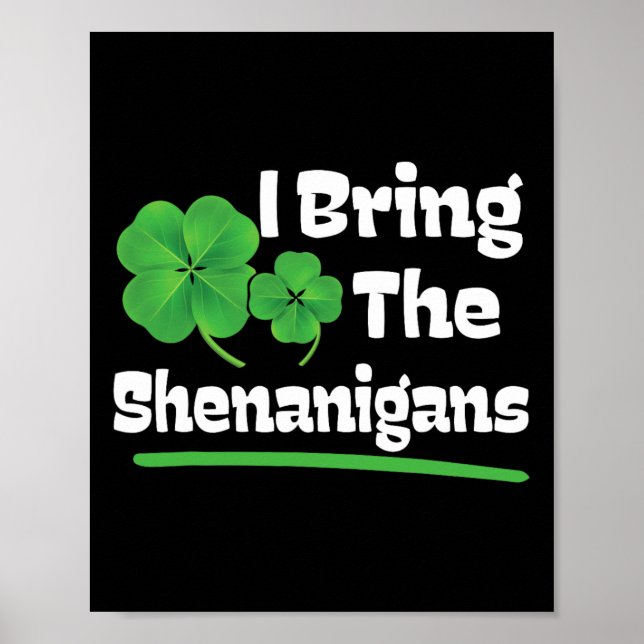 Póster Traigo Los Shenanigans Día De Sta Patrocinadores (Frente)