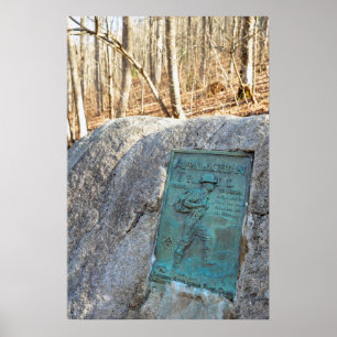 Póster Trail appalache Plaque Unicoi Gap GA Poster