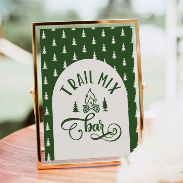 Póster Trail Mix Bar One Happy Camper cumpleaños (Subido por el creador)