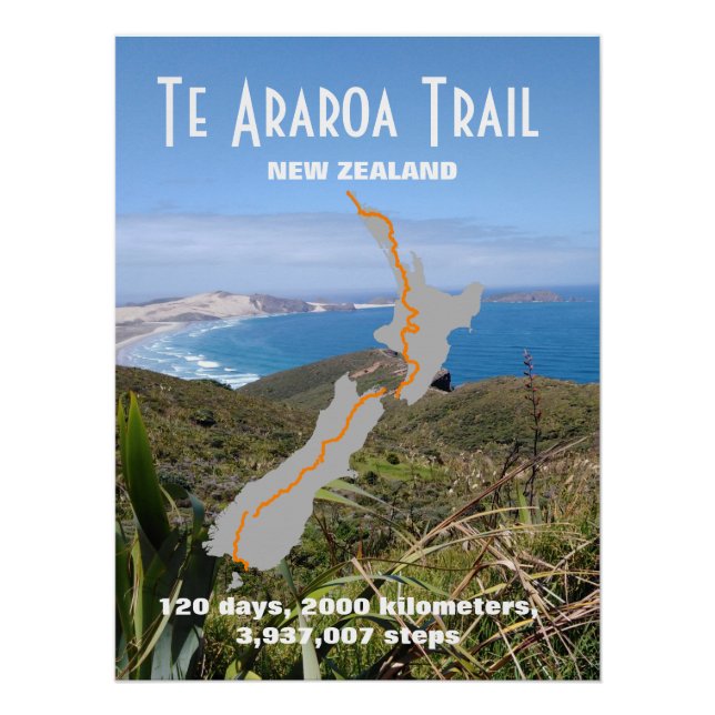 Póster Trail personalizado de la Aroroa (Anverso)