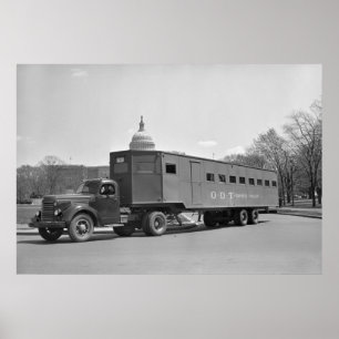 Póster Trailer de bus WW2, 1942