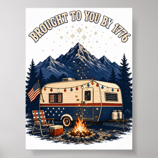 Póster Trailer de Camping 4 de Julio Montañas (Frente)