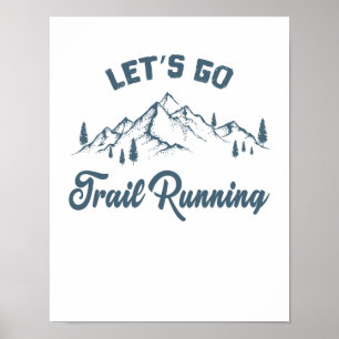Póster Traillauf Vamos a correr por senderos