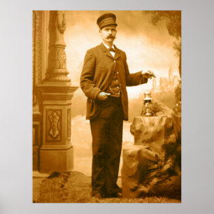 Póster Train Conductor Poster