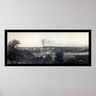 Póster Train From Chicago Photo 1914