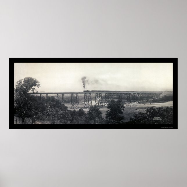 Póster Train From Chicago Photo 1914 (Frente)