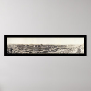 Póster Train Kansas City Photo 1909