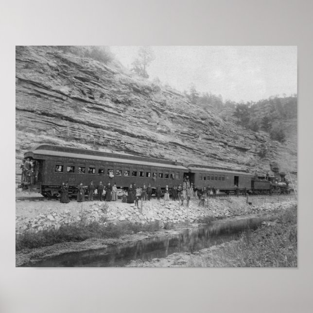 Póster Train on the Burlington and Missouri (Frente)