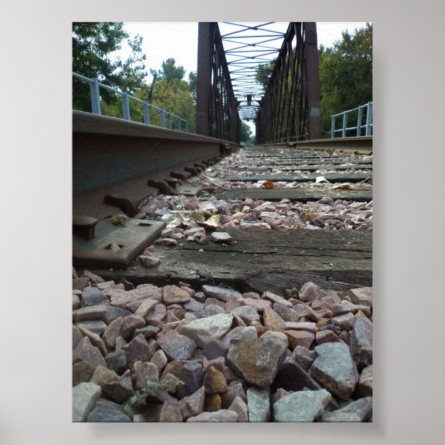 Póster Train Track Low Angle View (Frente)