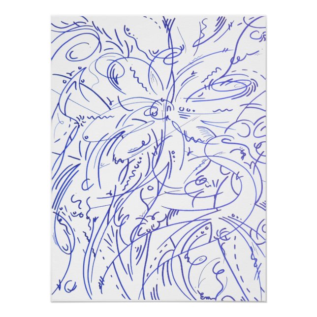 Póster Traits en boucles 1 (Anverso)