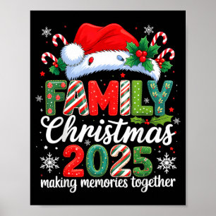 Póster Traje a juego para Navidad familiar 2025 Squad de 