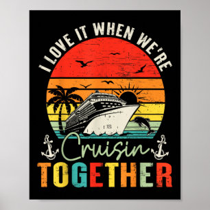 Póster Traje Cruise Squad 2025 Outfit Amigos Family Coupl