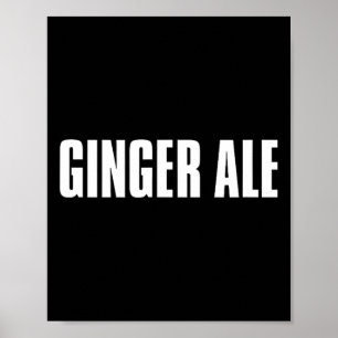 Póster Traje de Acción de Gracias Ginger Ale Bebidas Dive