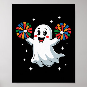 Póster Traje de animadora fantasma de Halloween