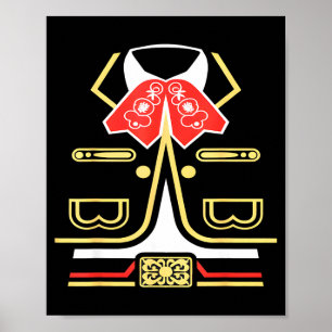 Póster traje de charro cinco de mayo de mariachi mexicano