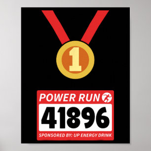 Póster Traje de corredor medio maratón de Halloween