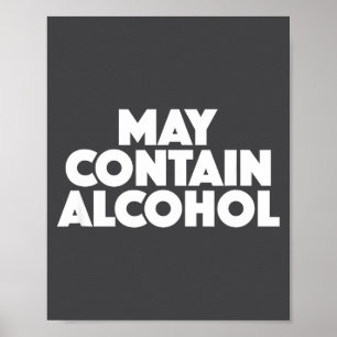 Póster Traje De Fiesta Divertido Puede Contener Alcohol