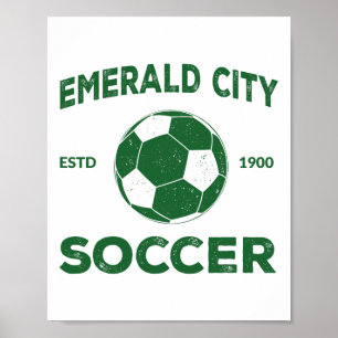 Póster Traje de fútbol de la ciudad esmeralda del mago de