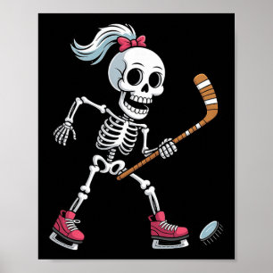 Póster Traje de Halloween de hockey sobre hielo de esquel