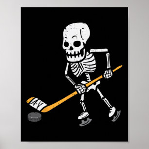 Póster Traje de Halloween de hockey sobre hielo de esquel