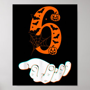 Póster Traje de Halloween Número 6 Coincidente 67 Meme Ho