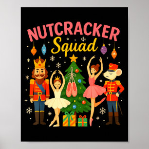 Póster Traje de Navidad del escuadrón de ballet Nutcracke