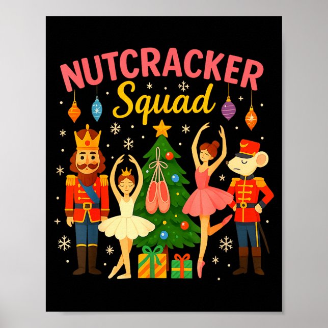 Póster Traje de Navidad del escuadrón de cascanueces de b (Frente)