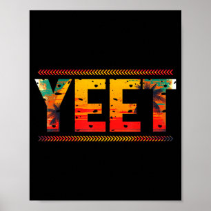 Póster Traje divertido de cita de decir retro yeet para h