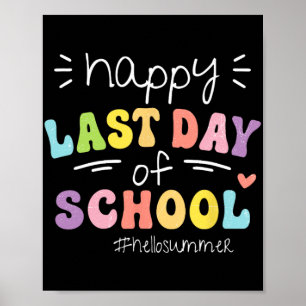 Póster Traje lindo para el último día de escuela para el 