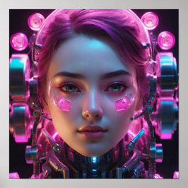 Póster Traje mecánico de alta tecnología