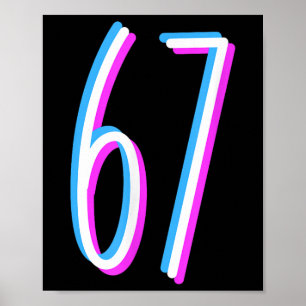 Póster Traje Número 67 Meme 6 7 Seis Siete